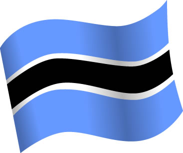ボツワナの国旗のイラスト画像5