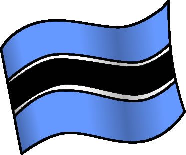 ボツワナの国旗のイラスト画像6