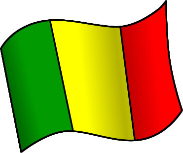 マリの国旗のイラスト画像1