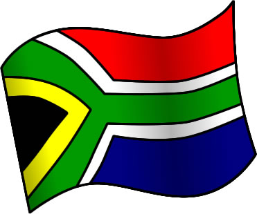 南アフリカ共和国の国旗のイラスト画像1