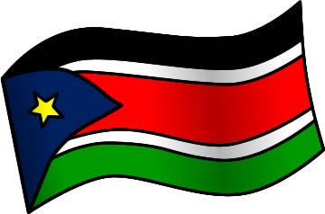 南スーダンの国旗のイラスト画像1