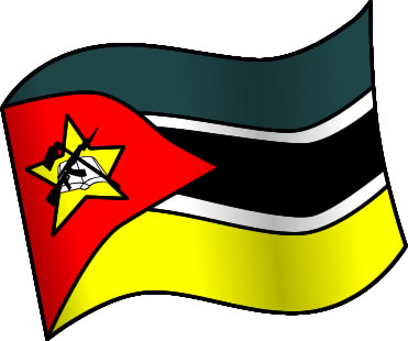 モザンビークの国旗のイラスト画像1