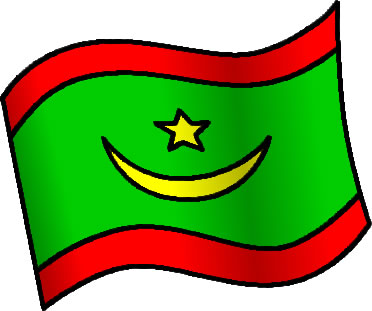 モーリタニアの国旗のイラスト画像6