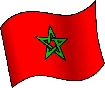 モロッコの国旗のイラスト画像1