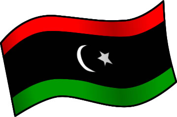 リビアの国旗のイラスト画像1