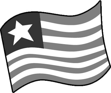 リベリアの国旗のイラスト画像4
