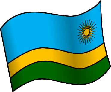 ルワンダの国旗のイラスト画像1