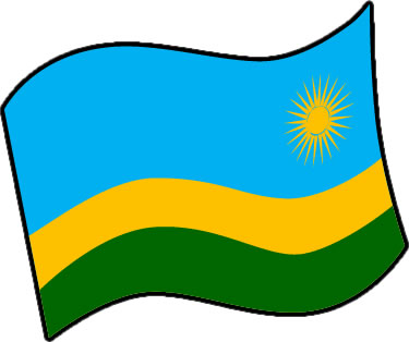 ルワンダの国旗のイラスト画像3