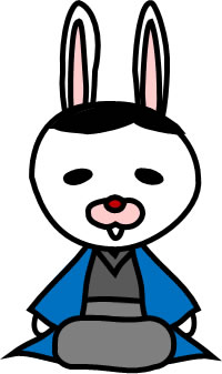 袴ウサギ、着物ウサギのイラスト画像4