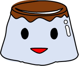 顔色の悪いプリンのイラスト画像1