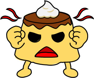 応援するプリンのイラスト画像2