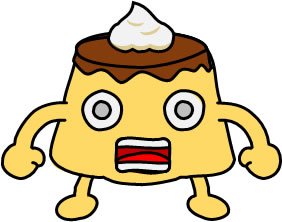 応援するプリンのイラスト画像3