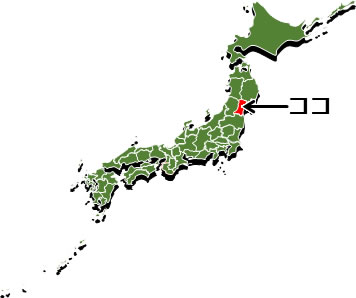 宮城県の場所を示すイラスト画像3