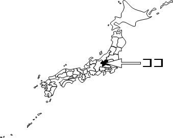 群馬県の場所を示すイラスト画像4