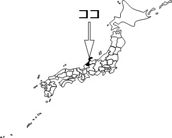 石川県の場所を示すイラスト画像4