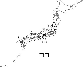 愛知県の場所を示すイラスト画像4