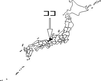 福井県の場所を示すイラスト画像4
