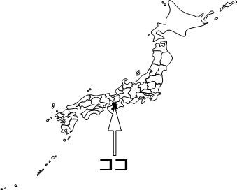 奈良県の場所を示すイラスト画像4