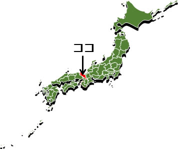 京都府の場所を示すイラスト画像3