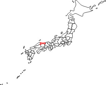 鳥取県の場所を示すイラスト画像6