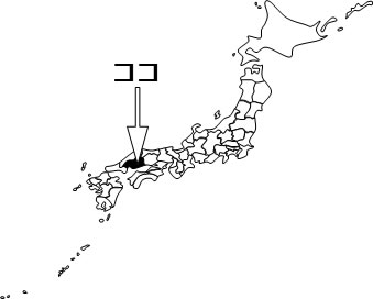 広島県の場所を示すイラスト画像4