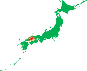 広島県の場所を示すイラスト画像5