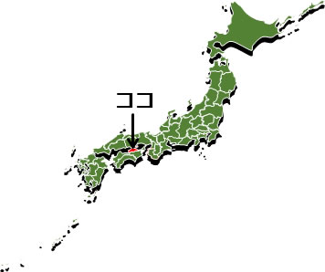 香川県の場所を示すイラスト画像3