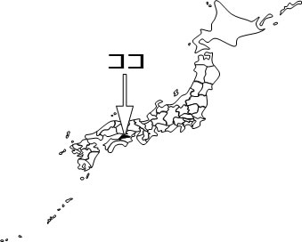 香川県の場所を示すイラスト画像4