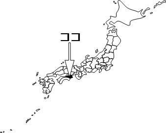 徳島県の場所を示すイラスト画像4