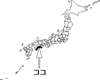 高知県の場所を示すイラスト画像4