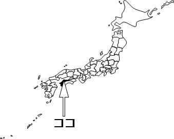 愛媛県の場所を示すイラスト画像4