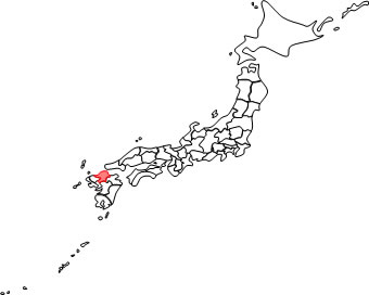 福岡県の場所を示すイラスト画像6