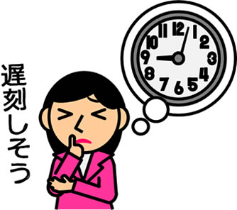 時間を気にする人のイラスト画像3