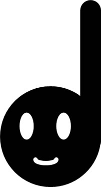 四分音符のキャラクター風イラスト画像1