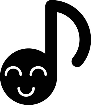 八分音符のキャラクター風イラスト画像2