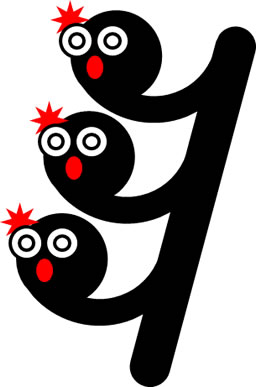 三十二分休符のキャラクター風イラスト画像3