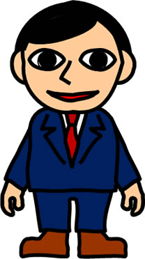 目力の強い人物のイラスト画像2