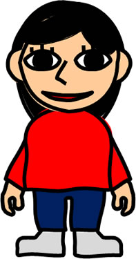 目力の強い人物のイラスト画像6