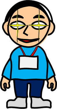 目を輝かせた人物のイラスト画像3