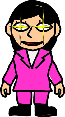 目を輝かせた人物のイラスト画像5