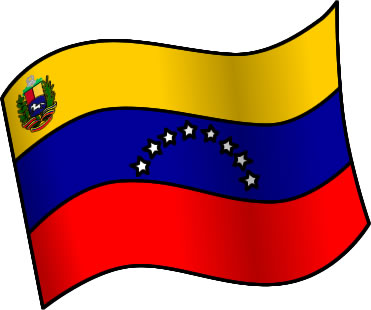 ベネズエラの国旗のイラスト画像