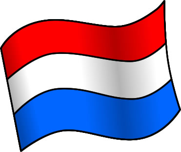 オランダの国旗のイラスト画像