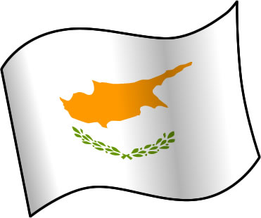 キプロスの国旗のイラスト画像