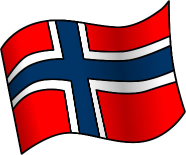 ノルウェーの国旗のイラスト画像