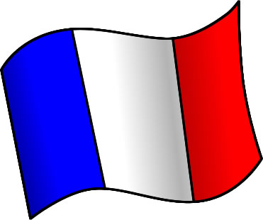 フランスの国旗のイラスト画像