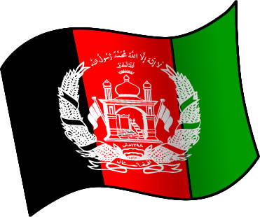 アフガニスタンの国旗のイラスト画像