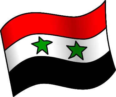 シリアの国旗のイラスト画像
