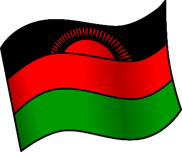 マラウイの国旗のイラスト画像