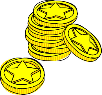 ゴールドコインのイラスト画像